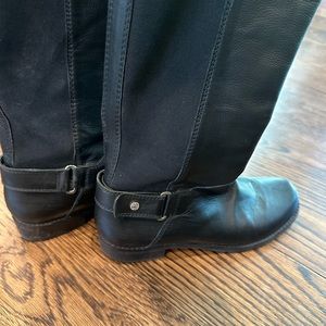 Stuart Weitzman black leather boots